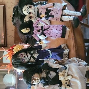 Set of 4 horror dolls